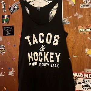 Dark gray womens medium tank top